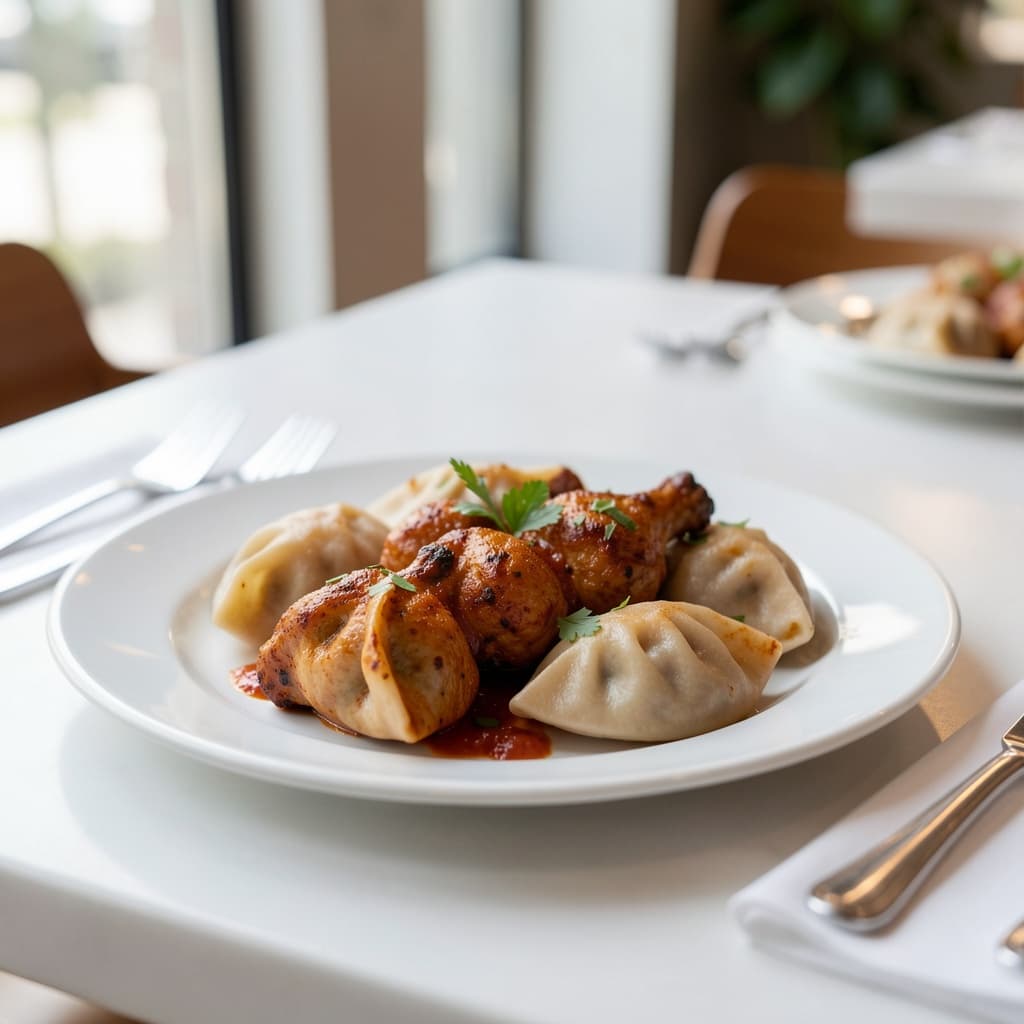 Tandoori chicken momo
