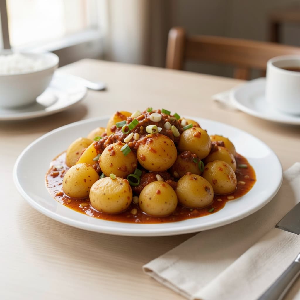 Dhaba Lasoni Aloo